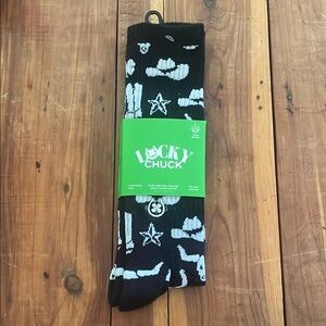 NWT - Lucky Chuck Black and White Men's Socks
